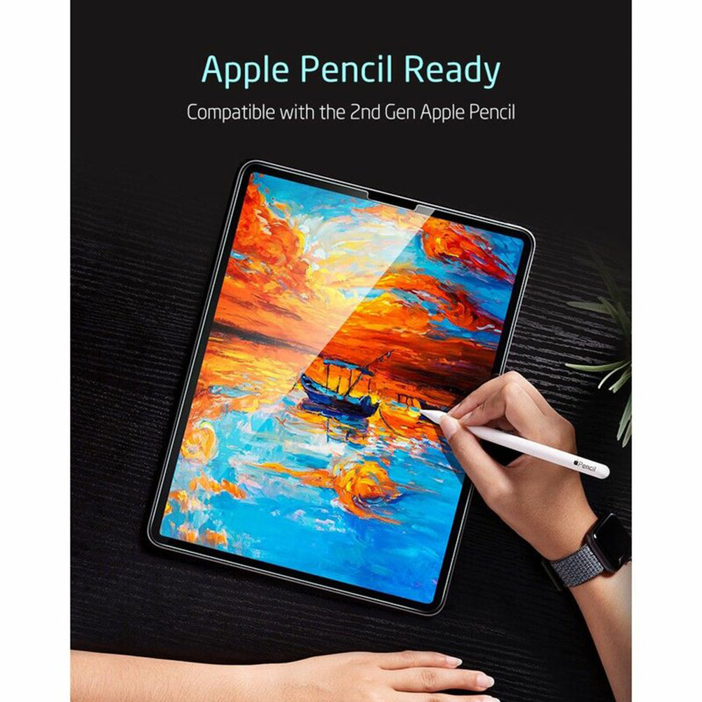 Zaščitna folija ESR za zaslon Apple iPad Air (2022) / Pro 11 (2021) / Air (2020), Kaljeno steklo, Polno lepljenje, Komplet 2 kosa