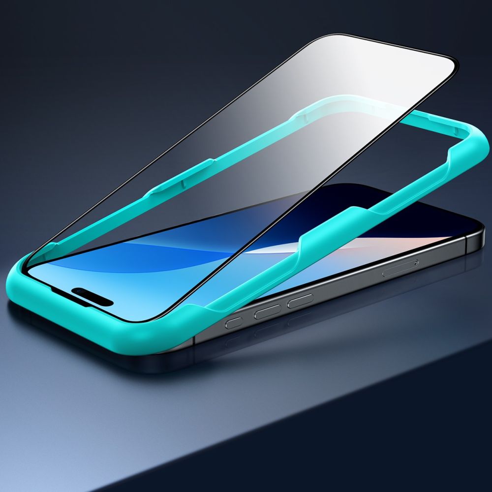 Zaščitna folija ESR za zaslon Apple iPhone 16, Kaljeno steklo, Polno lepljenje