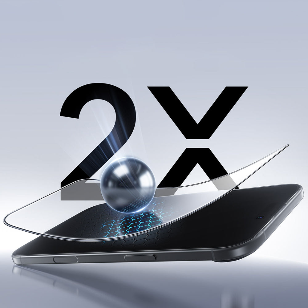 Zaščitna folija za zaslon ESR UltraFit Classic za Apple iPhone 18 Pro / 17 Pro, kaljeno steklo, polno lepilo, komplet 2 kosa, črna