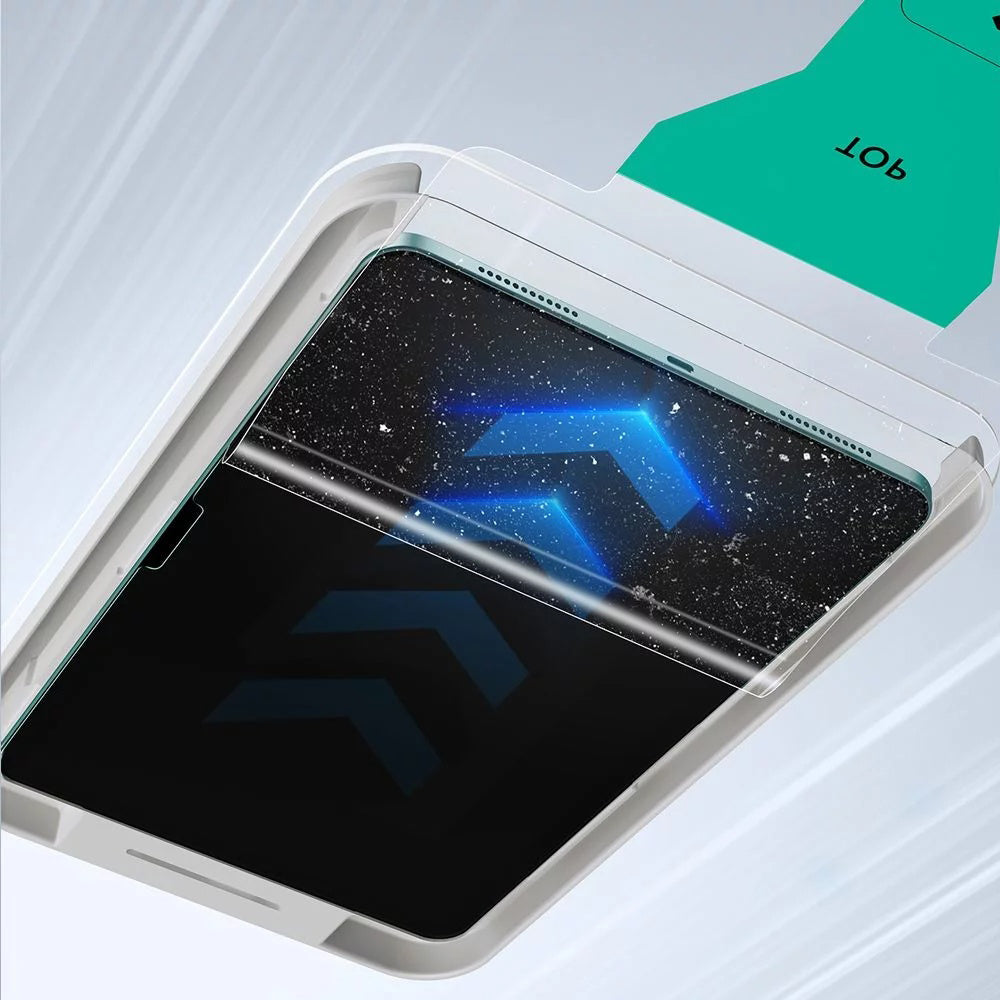 Zaščitna folija za zaslon ESR UltraFit za Apple iPad (2025) / (2022), Kaljeno steklo, Polno lepljenje, Komplet 2 kosa