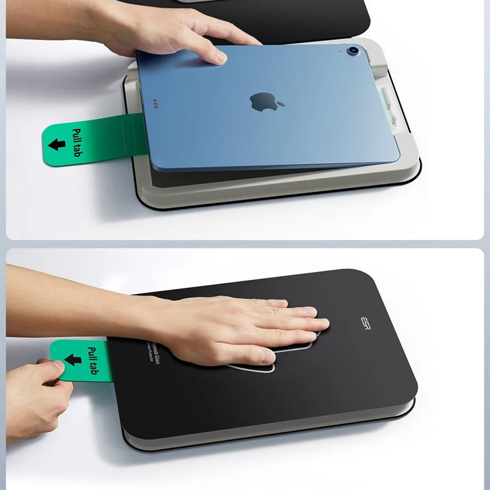 Zaščitna folija za zaslon ESR UltraFit za Apple iPad (2025) / (2022), Kaljeno steklo, Polno lepljenje, Komplet 2 kosa