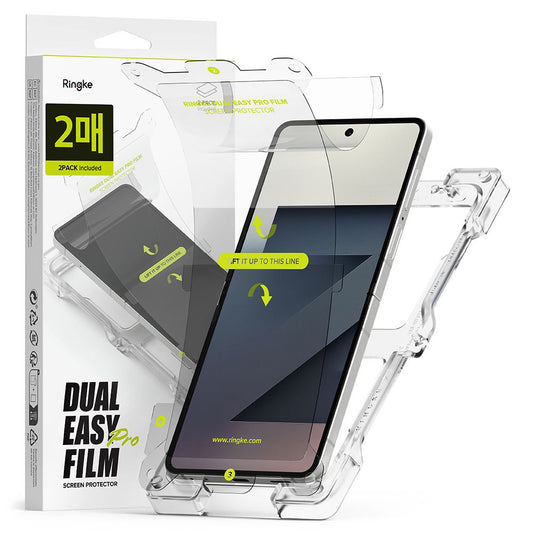 Zaščitna folija za notranji zaslon Ringke Dual Easy Pro za Samsung Galaxy Z Flip7 F766, Plastika, Set 2 kosa