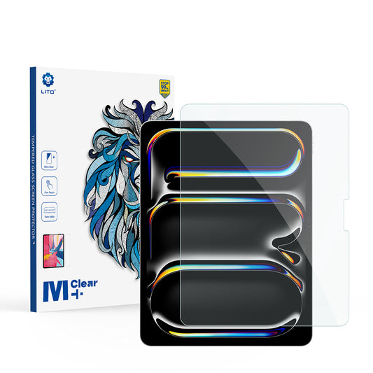 Zaščitna folija za zaslon Lito Classic za Apple iPad Air 13 (2026) / Pro 13 (2025), kaljeno steklo, polno lepilo, 2.5D