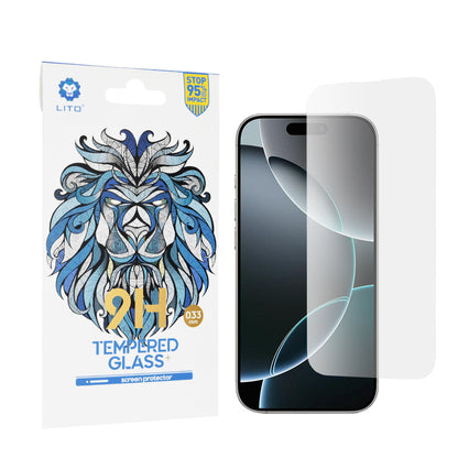 Zaščitna folija zaslona Lito Classic za Apple iPhone 16 Pro, kaljeno steklo, polno lepilo, 2.5D