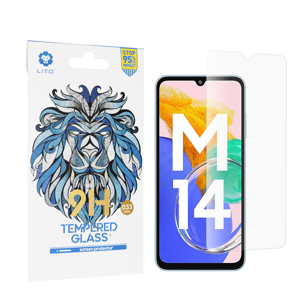 Zaščitna folija zaslona Lito Classic za Samsung Galaxy M14 5G M146, kaljeno steklo, polno lepilo, 2.5D
