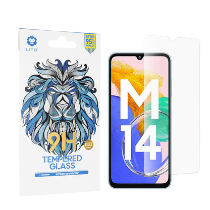 Zaščitna folija zaslona Lito Classic za Samsung Galaxy M14 5G M146, kaljeno steklo, polno lepilo, 2.5D