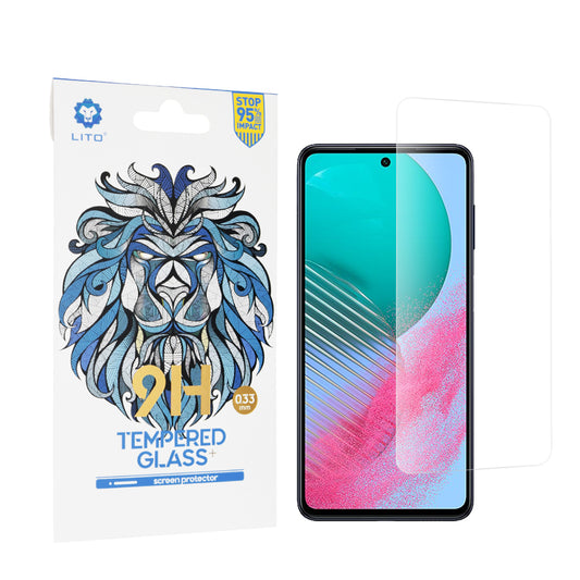 Zaščitna folija za zaslon Lito Classic za Samsung Galaxy M54, kaljeno steklo, polno lepilo, 2.5D