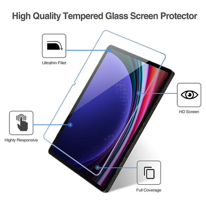 Lito Classic Screen Protector Film for Samsung Galaxy Tab S10+ / Tab S9 FE+ / Tab S9+, Tempered Glass, Full Glue, 2.5D