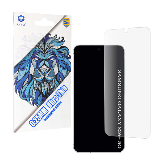 Zaščitna folija za zaslon Lito Classic Ultra Thin za Samsung Galaxy S26 Plus, Kaljeno steklo, Polno lepilo, 2.5D