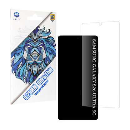 Zaščitna folija za zaslon Lito Classic Ultra Thin za Samsung Galaxy S26 Ultra, Kaljeno steklo, Polno lepljenje, 2.5D