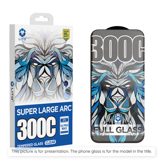 Zaščitna folija za zaslon Lito D+ Max 300C za Apple iPhone 17 Pro Max, Kaljeno steklo, Polno lepilo