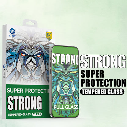 Zaščitna folija za zaslon Lito D+ Max Strong za Apple iPhone 17 Air, Kaljeno steklo, Polno lepilo, Črna