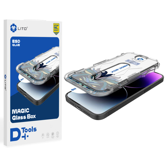 Zaščitna folija zaslona Lito Magic Glass Box D+ Tools za Apple iPhone 16, varnostno steklo, polno lepilo