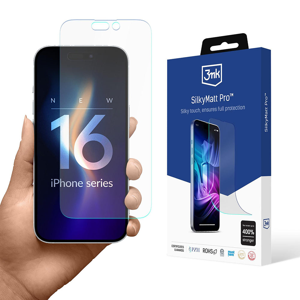 Mat zaščitna folija za zaslon 3MK Silky Pro za Apple iPhone 16, plastika