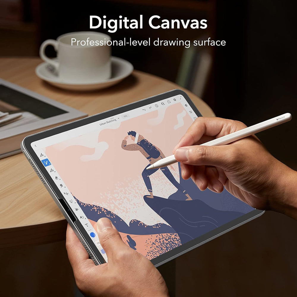 Zaščitna folija Matte ESR Paper Feel za Apple iPad Pro 12.9 (2022) / Pro 12.9 (2021) / Pro 12.9 (2020), Plastika, Set 2 kosa