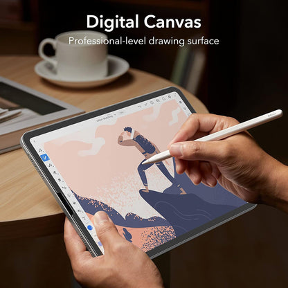 Zaščitna folija Matte ESR Paper Feel za Apple iPad Pro 12.9 (2022) / Pro 12.9 (2021) / Pro 12.9 (2020), Plastika, Set 2 kosa