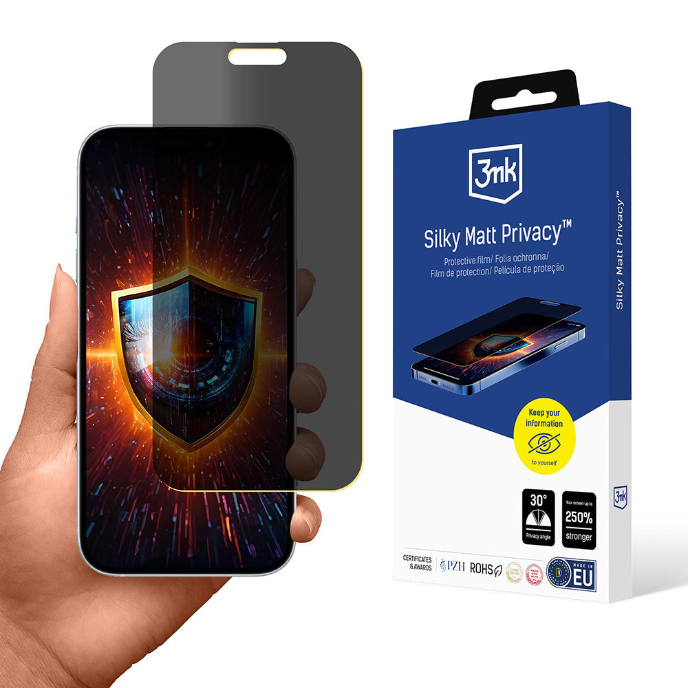 Zaščitna folija Matte Privacy 3MK Silky za Apple iPhone 17, Plastika