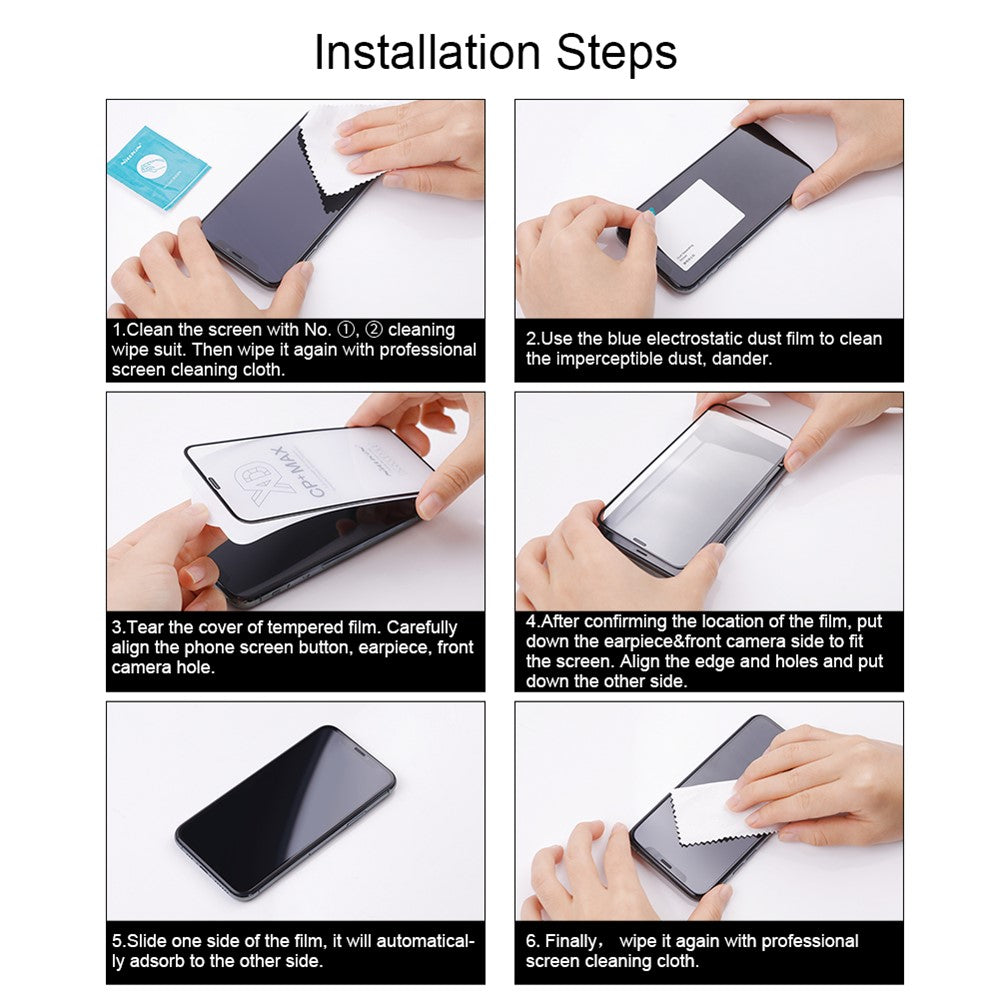 Zaščitna folija za zaslon Nillkin CP+ Pro za Samsung Galaxy A56 A566 / A36 A366, kaljeno steklo, polno lepilo, črna