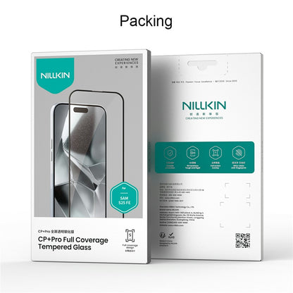 Zaščitna folija za zaslon Nillkin CP+ Pro za Samsung Galaxy S26 FE S741 / S25 FE, kaljeno steklo, polno lepilo, črna