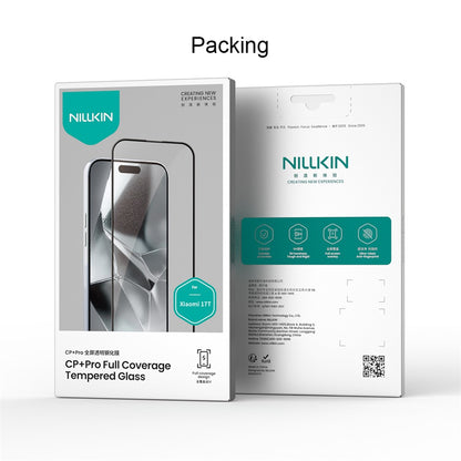Zaščitna folija za zaslon Nillkin CP+ Pro za Xiaomi 17T, kaljeno steklo, polno lepilo, črna