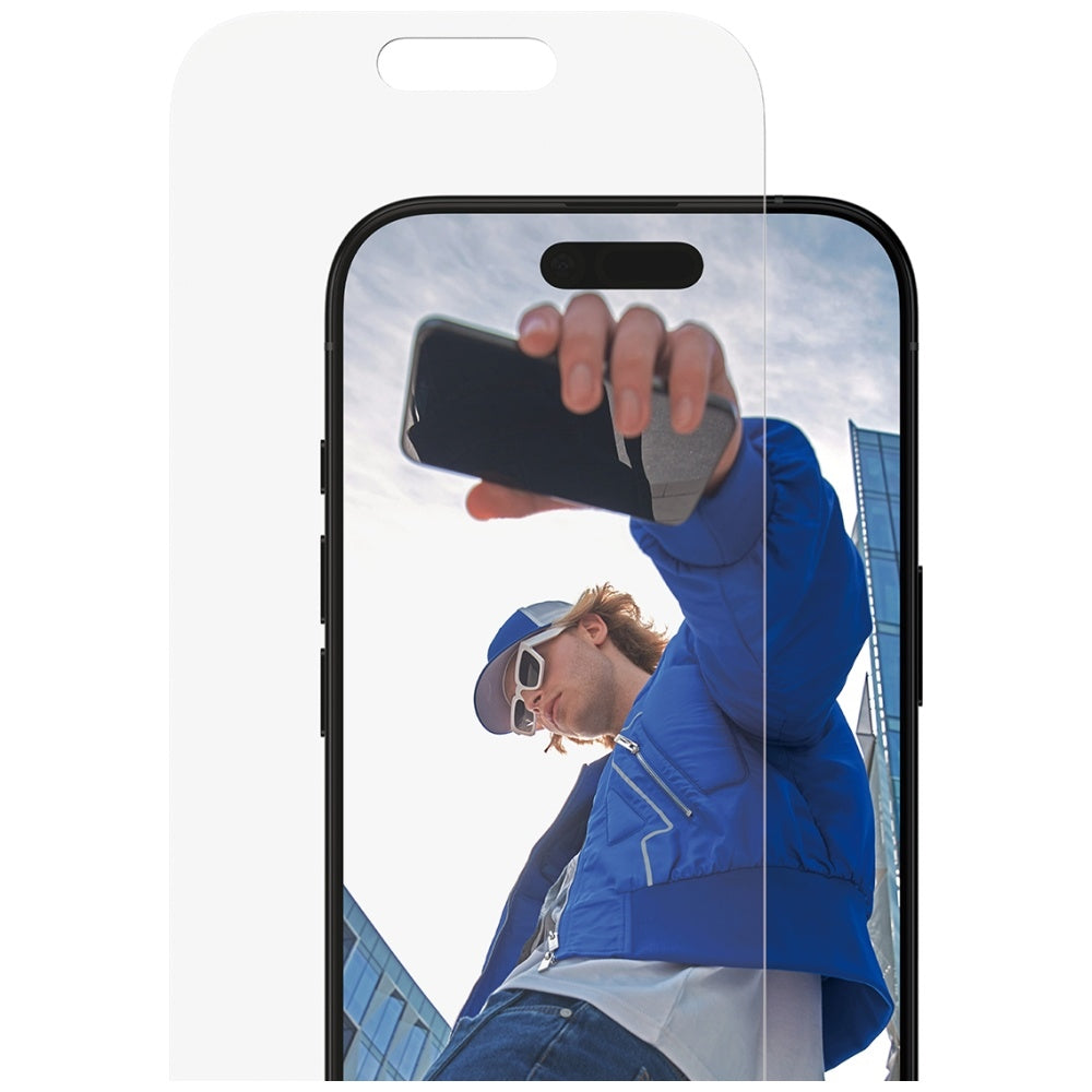 Zaščitna folija za zaslon PanzerGlass Classic Fit EasyAligner za Apple iPhone 17 / 16 Pro, Kaljeno steklo, Polno lepilo
