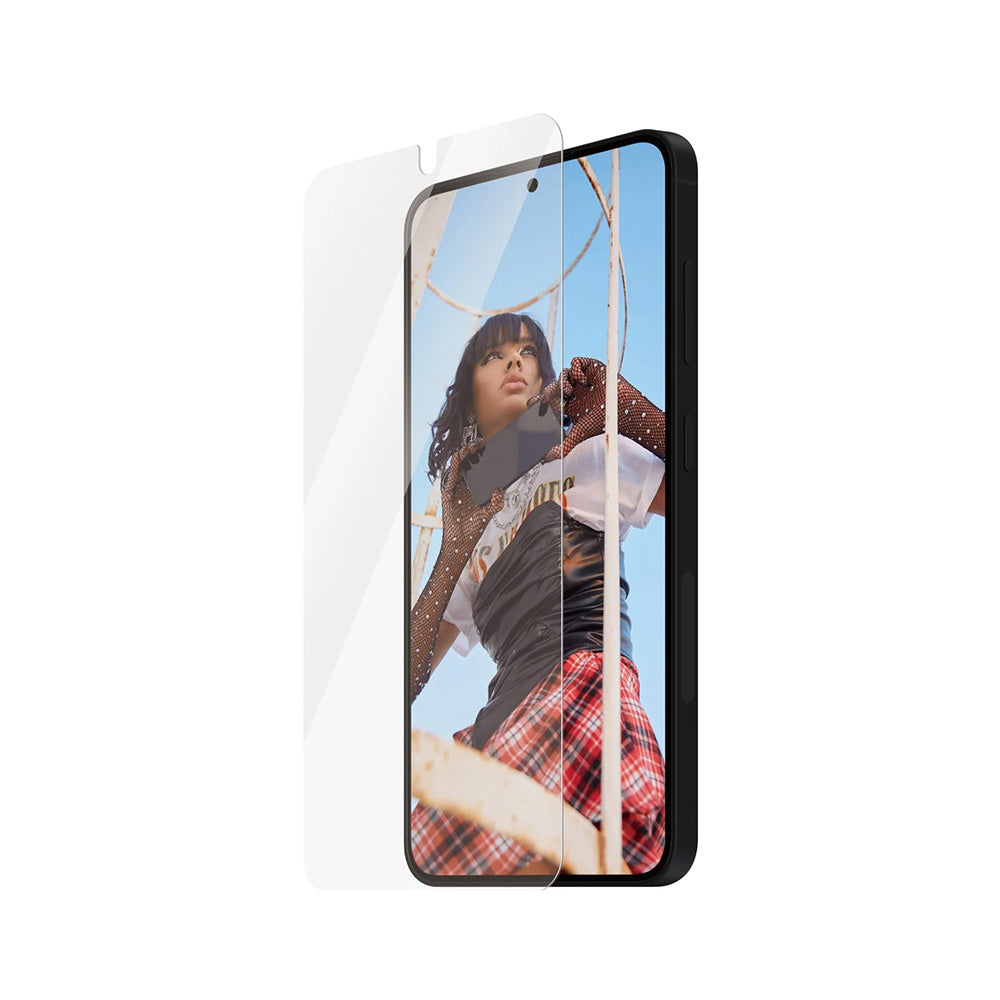 Zaščitna folija za zaslon PanzerGlass Safe. Ultra-Wide Fit EasyAligner za Samsung Galaxy S25 S931 / S24 S921, Kaljeno steklo, Polno lepljenje.