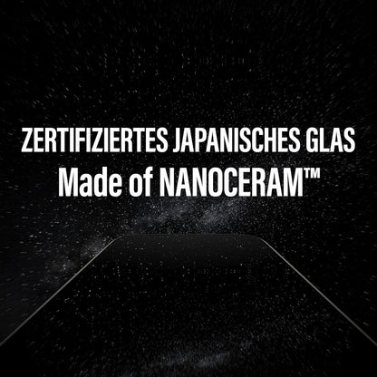 Zaščitna folija za zaslon PanzerGlass Ultra-Wide Ceramic II EasyAligner za Apple iPhone 17 / 16 Pro, Kaljeno steklo, Polno lepilo, Črna