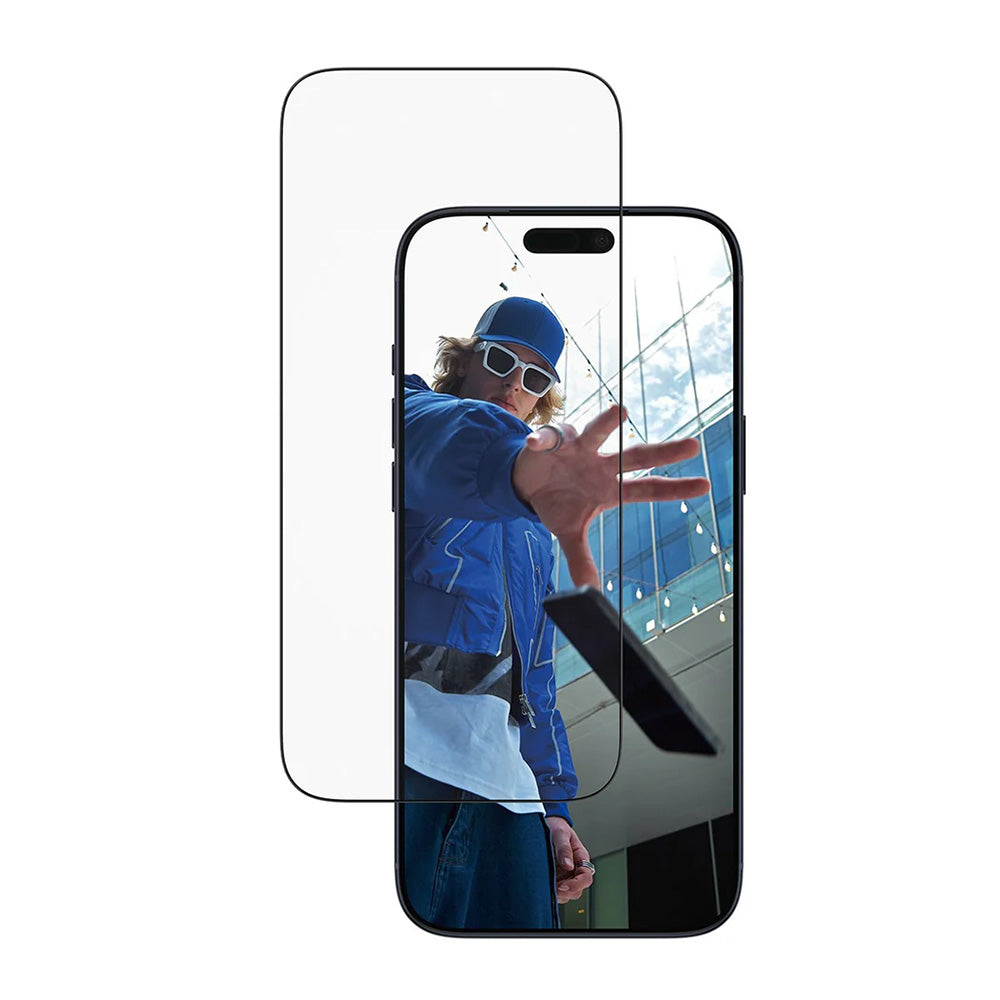 Zaščitna folija za zaslon PanzerGlass Ultra-Wide Fit EasyAligner za Apple iPhone 17 Pro Max, Kaljeno steklo, Polno lepljenje, Črna