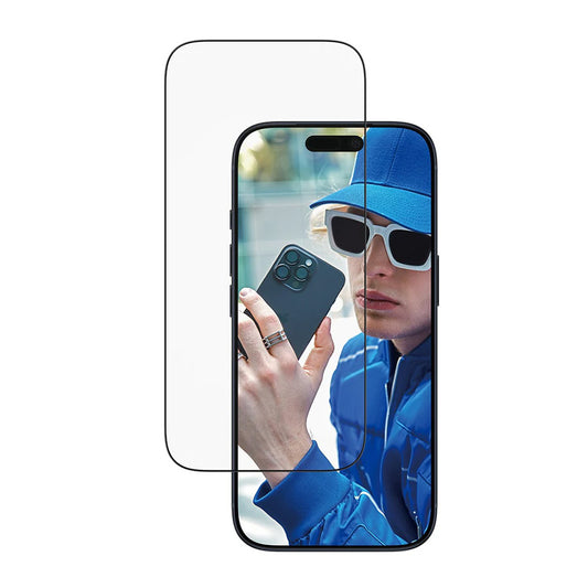 Zaščitna folija za zaslon PanzerGlass Ultra-Wide Fit EasyAligner za Apple iPhone 17 Pro, Kaljeno steklo, Polno lepilo, Črna