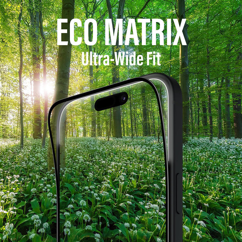 Zaščitna folija za zaslon PanzerGlass Ultra-Wide Fit EyeCare za Apple iPhone 16 Pro Max, Kaljeno steklo, Polno lepljenje, Črna
