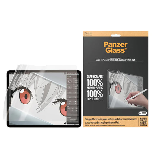 Zaščitna folija za zaslon PanzerGlass Ultra-Wide Fit GraphicPaper za Apple iPad Pro 13 (2025) / Air 13 (2025) / Air 13 (2025) / Pro 13 (2024), Plastika