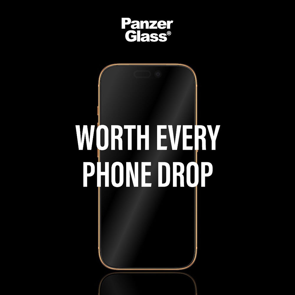 Zaščitna folija za zaslon PanzerGlass Ultra-Wide Fit Stealth Fastfit za Apple iPhone 17 Pro, Kaljeno steklo, Polno lepilo, Črna