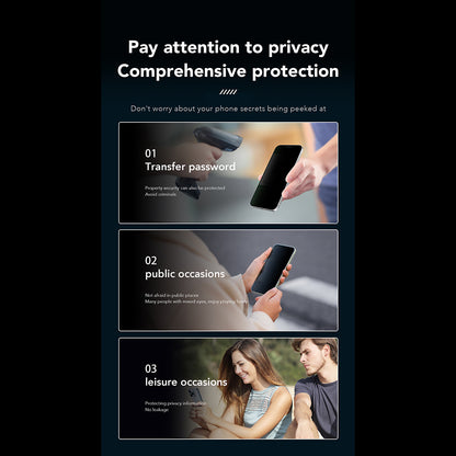 Zaščitna folija zaslona Privacy Anank 1X Reinforced 360 za Apple iPhone 14 Pro, varnostno steklo, polno lepilo, 2.5D