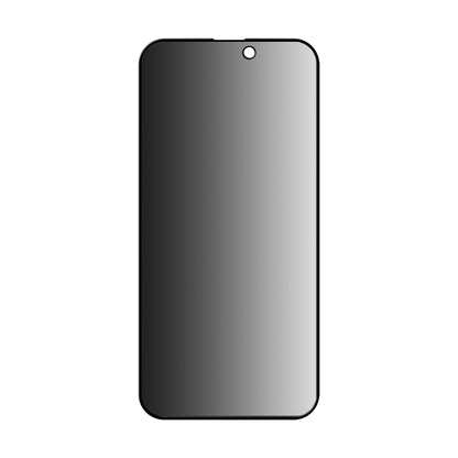 Zaščitna folija zaslona Privacy Anank 3X ojačana za Apple iPhone 15 Pro, varnostno steklo, polno lepilo, 2.5D