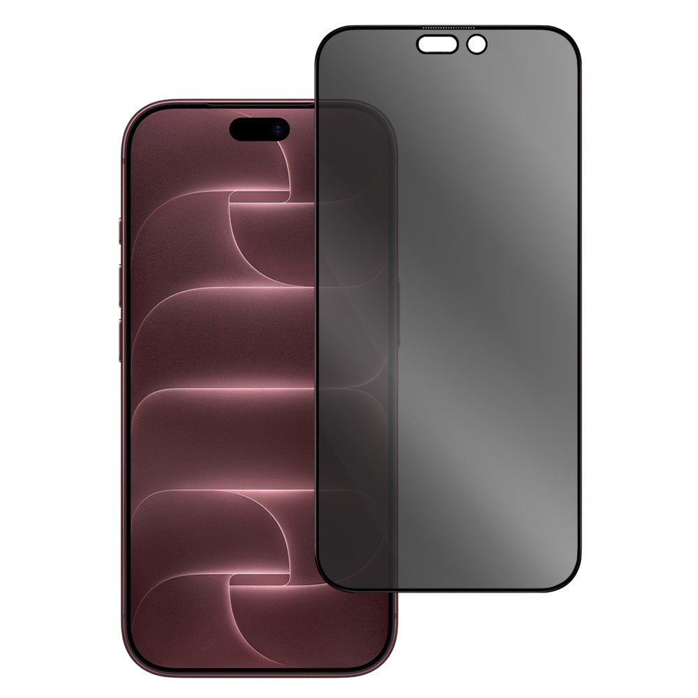 Blueo Anti-Peep zaščitna folija za zaslon Privacy za Apple iPhone 18 Pro Max, kaljeno steklo, lepilo po celotni površini, komplet 5 kosov