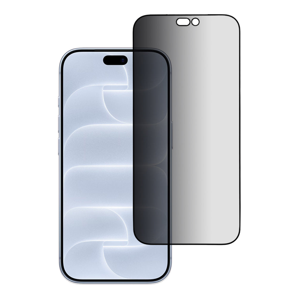 Zaščitna folija za zaslon Privacy Blueo Premium Sapphire Applicator za Apple iPhone 18 Pro, kaljeno steklo, lepilo po celotni površini