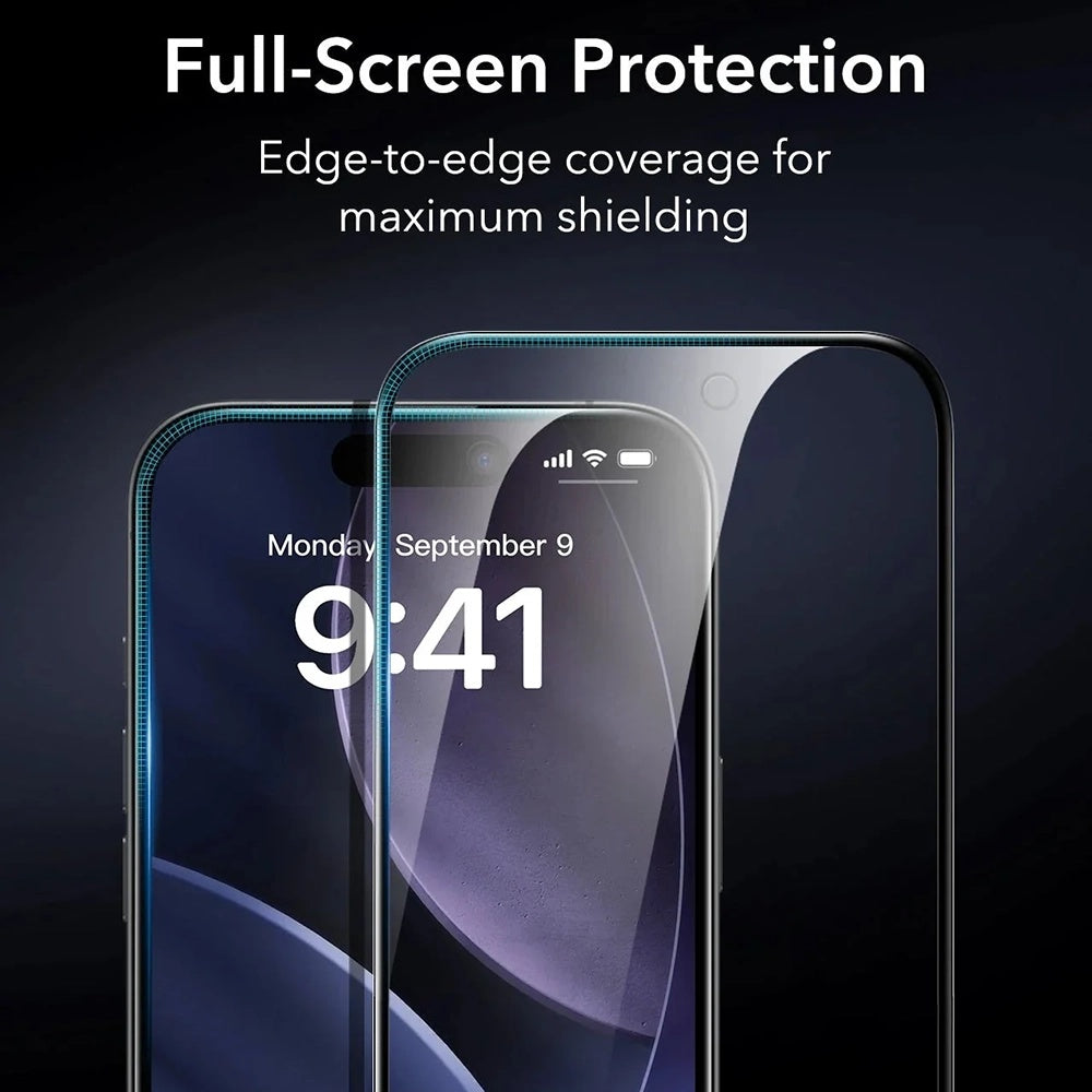 Zaščitna folija Ecran Privacy ESR Armorite UltraFit za Apple iPhone 17 Pro, Kaljeno steklo, Polno lepljenje, Set 3 kosi