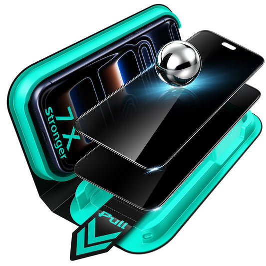 Zaščitna folija zaslona Privacy ESR Armorite UltraFit za Apple iPhone 18 Pro Max, varnostno steklo, polno lepilo, komplet 2 kosa