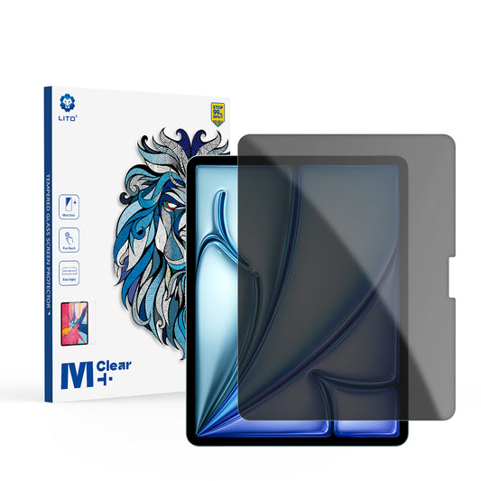 Zaščitna folija zaslona Privacy Lito Classic za Apple iPad Air 13 (2026) / Air 13 (2024), varnostno steklo, polno lepilo, 2.5D