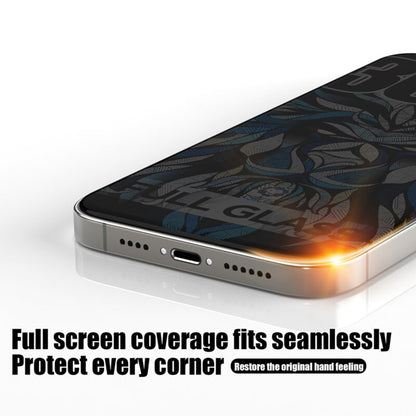 Zaščitna folija za zaslon Privacy Lito D+ Max 300C za Apple iPhone 17 Pro Max, Kaljeno steklo, Polno lepljenje