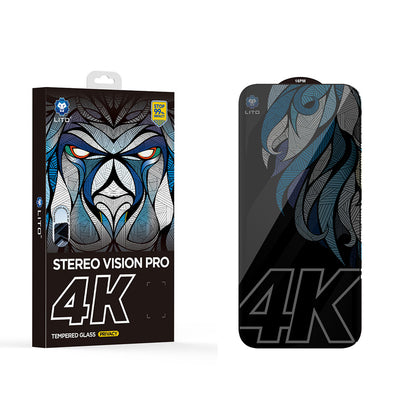 Zaščitna folija za zasebnost zaslona Lito D+ Max 4K za Apple iPhone 17 Pro Max, Kaljeno steklo, Polno lepljenje