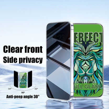 Zaščitna folija za zasebnost zaslona Lito D+ Max Strong za Apple iPhone 17 Pro, Kaljeno steklo, Polno lepilo
