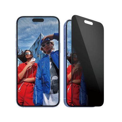 Zaščitna folija za zaslon Privacy PanzerGlass Ultra-Wide Fit EasyAligner za Apple iPhone 16 Plus / 15 Plus, Kaljeno steklo, Polno lepljenje