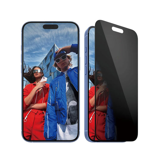 Zaščitna folija za zaslon Privacy PanzerGlass Ultra-Wide Fit EasyAligner za Apple iPhone 16 Plus / 15 Plus, Kaljeno steklo, Polno lepljenje