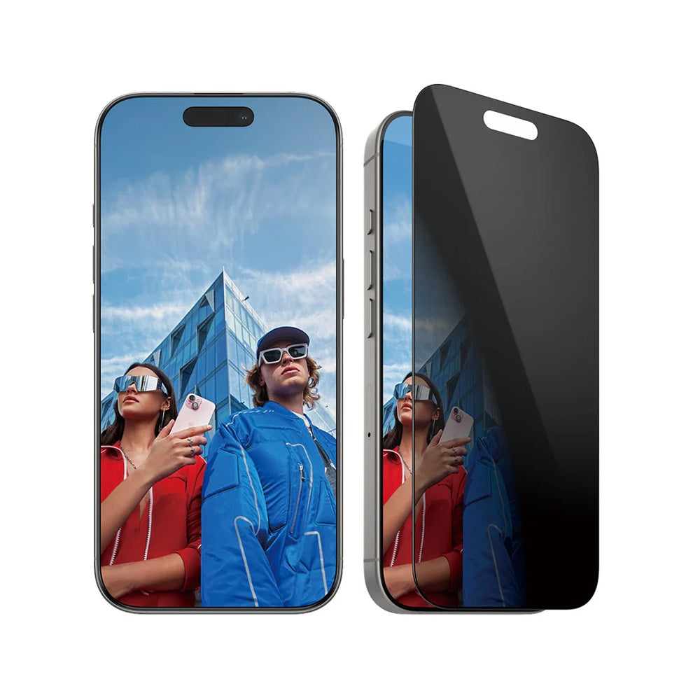 Zaščitna folija za zaslon Privacy PanzerGlass Ultra-Wide Fit EasyAligner za Apple iPhone 16 Pro, Kaljeno steklo, Polno lepljenje