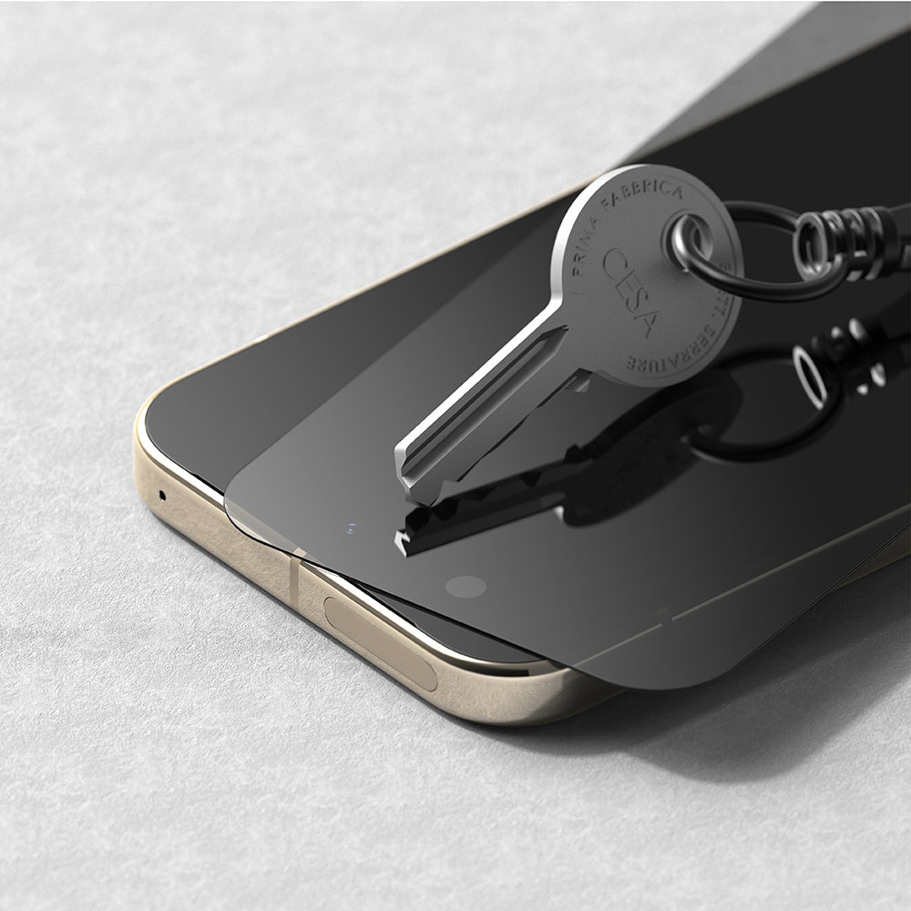 Zaščitna folija zaslona Privacy Ringke Easy Slide za Google Pixel 11 Pro XL / 10 Pro XL / 9 Pro XL, varnostno steklo, polno lepilo, komplet 2 kosa