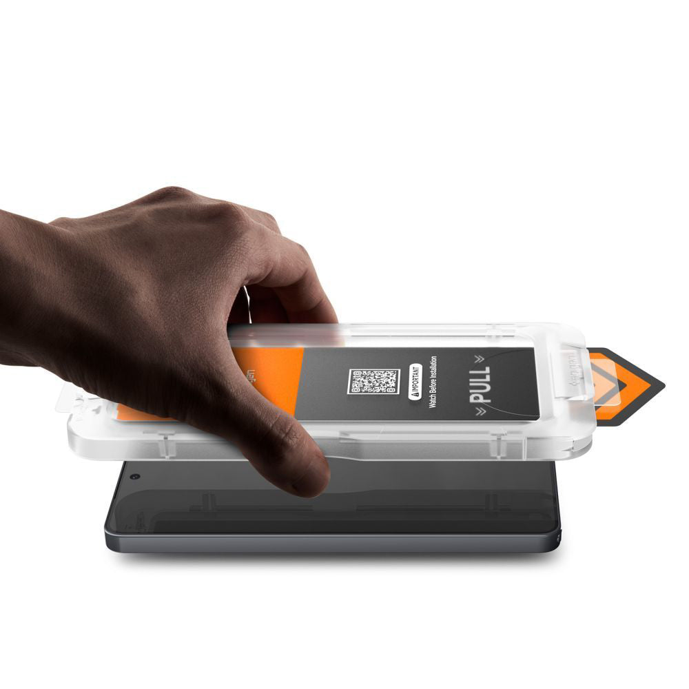 Zaščitna folija za zaslon Privacy Spigen GlastR EZ FIT Pro HD za Samsung Galaxy S26 Plus S947, Kaljeno steklo, Polno lepilo, Komplet 2 kosa AGL11085