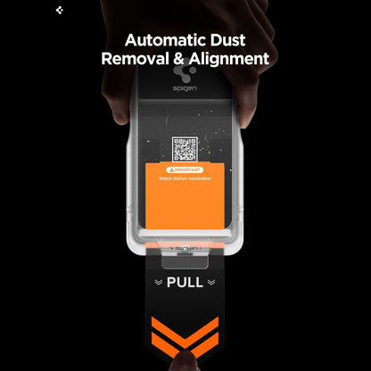 Zaščitna folija za zaslon Privacy Spigen GlastR EZ FIT Pro HD za Samsung Galaxy S26 Plus S947, Kaljeno steklo, Polno lepilo, Komplet 2 kosa AGL11085