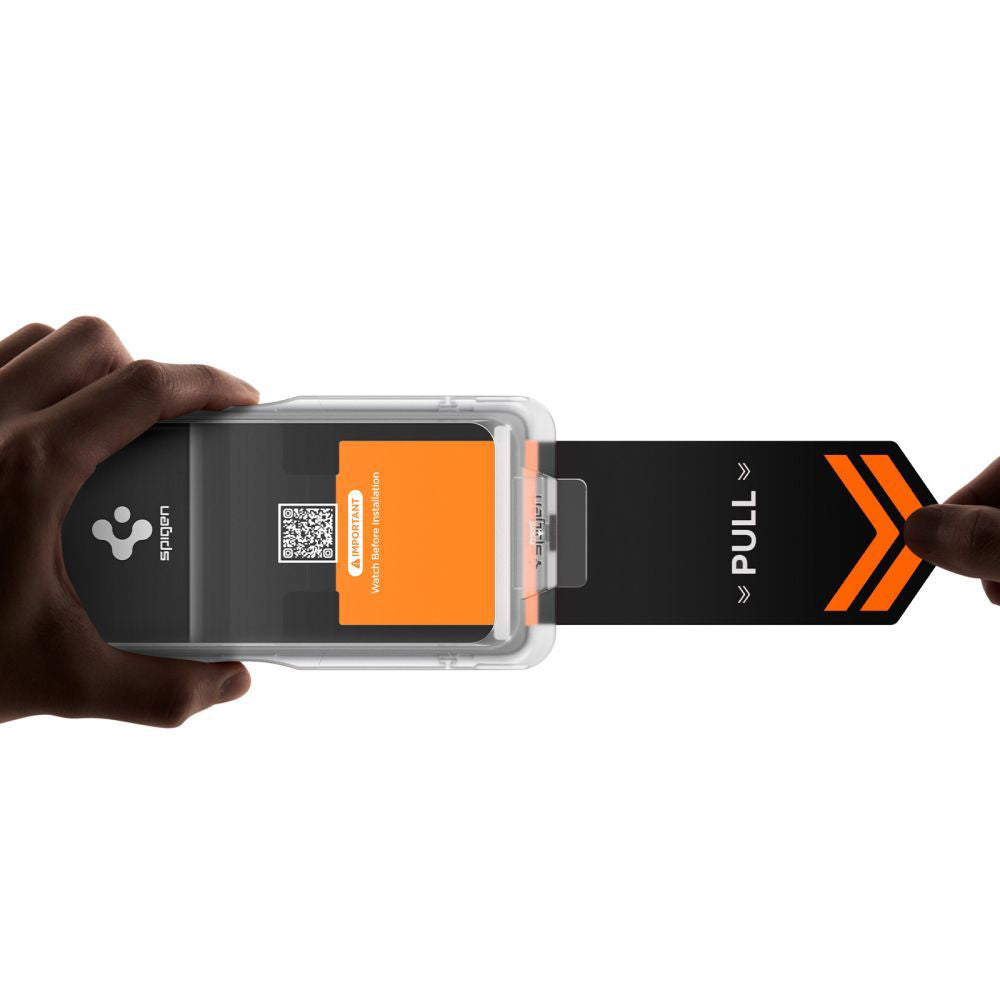 Zaščitna folija za zaslon Privacy Spigen GlastR EZ FIT Pro HD za Samsung Galaxy S26 S942, Kaljeno steklo, Polno lepilo, Komplet 2 kosa AGL11096