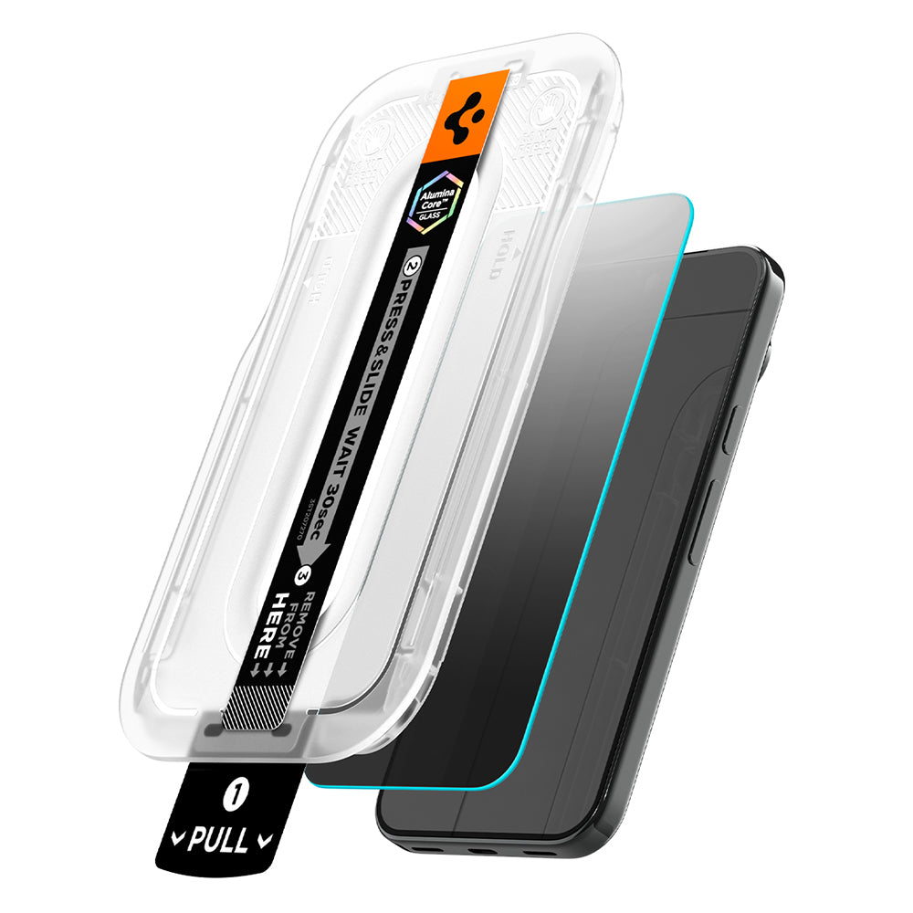 Zaščitna folija zaslona Privacy Spigen GlastR EZ FIT Pro za Google Pixel 11 Pro / 10 Pro, kaljeno steklo, polno lepilo, komplet 2 kosa AGL11481
